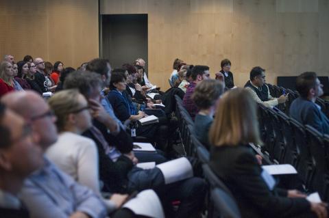 Audience viewing Melbourne Genomics 2016 symposium